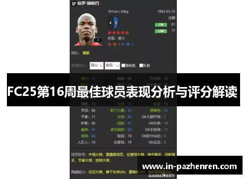 FC25第16周最佳球员表现分析与评分解读 