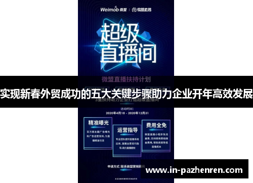 实现新春外贸成功的五大关键步骤助力企业开年高效发展